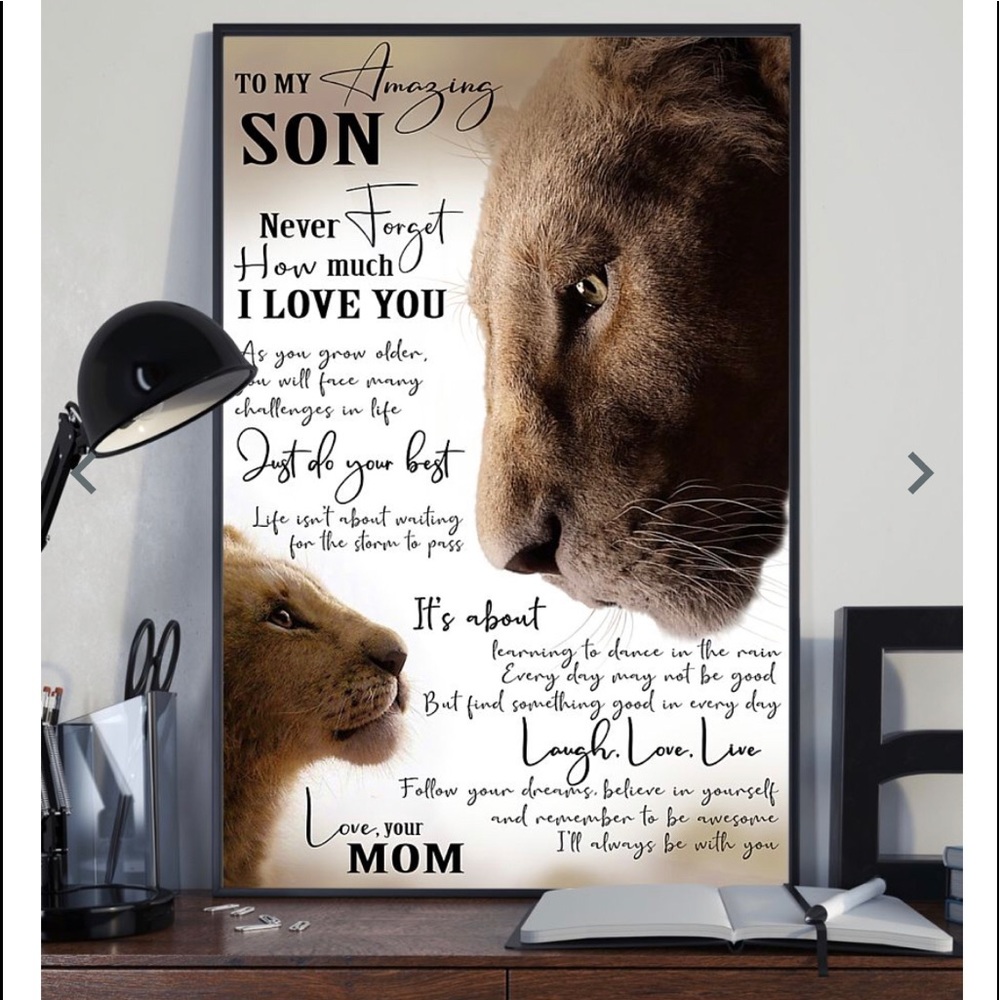 🌺LOVE LETTER TO A SON VERTICAL 16x24" POSTER🌺